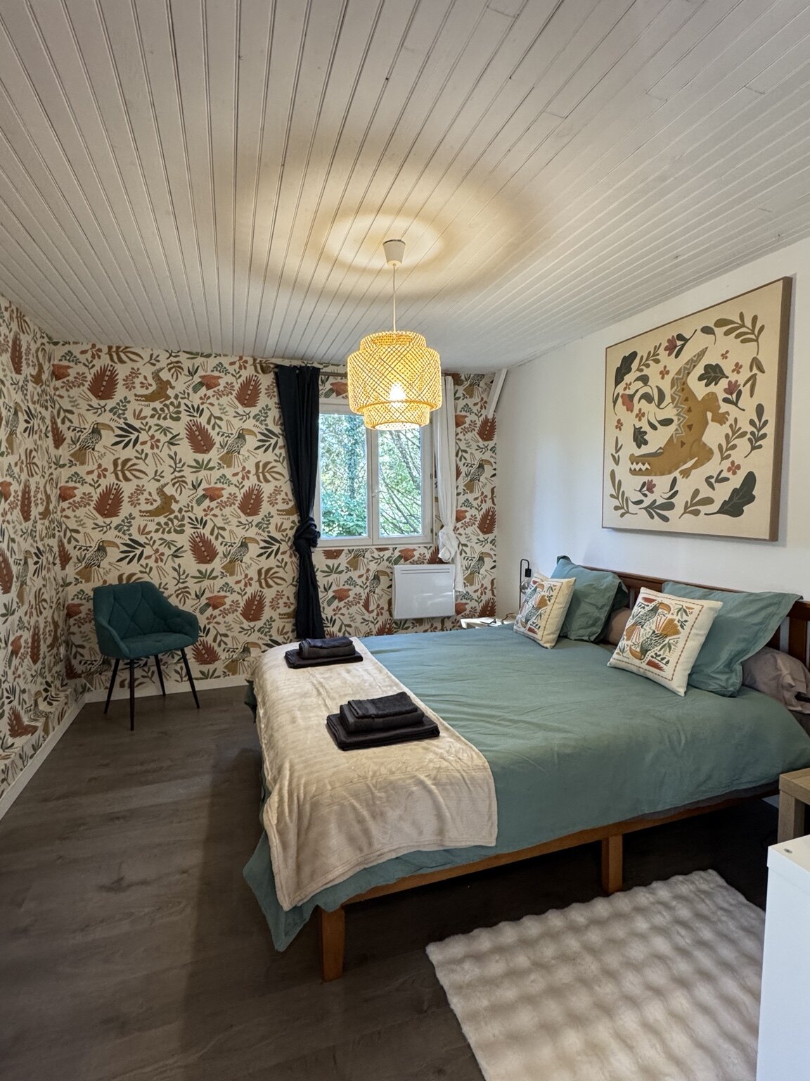 Chambre décorée de La Grèze